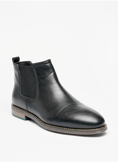 اشتري Men Solid Slip-On Chelsea Boots في السعودية