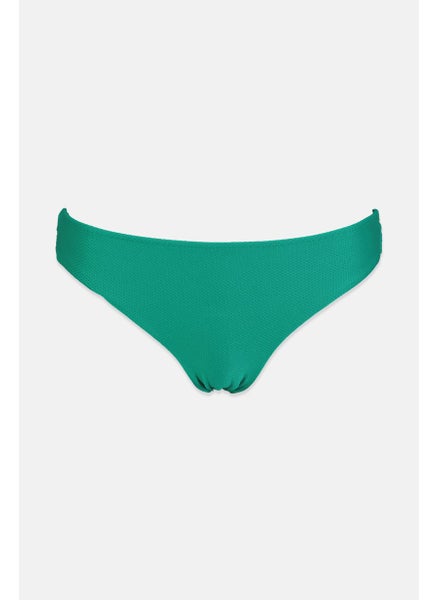 اشتري Women Textured Swim Bikini Bottom, Green في السعودية