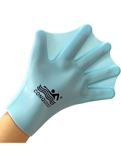 Buy 1 Pair Swimming Wearing Gloves Aquatic Swim Outfit Gloves Water Training Hand Webbed Hands Flippers Swim Gear Gloves Fit Aquatic Training Swim Costume Dive Hand Equipment in Saudi Arabia