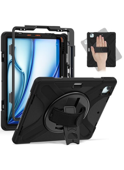 Buy Kids Cover Case for iPad Air 13 inch (M2) 2024/iPad Pro 12.9 inch 6th 2022/5th 2021/4th 2020/3rd 2018 case with Pencil Holder Hand Strap 360 Rotating Kickstand  for Air 13inch and in UAE