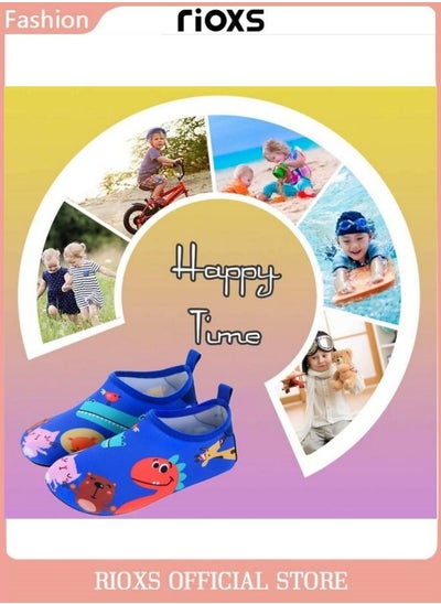 Buy Water Shoes Beach Socks for Kids Toddler Baby Girls Boys Barefoot Quick-Dry Non-Slip Swim Socks Aqua Water Shoes for Beach Swimming Pool Water Park in UAE