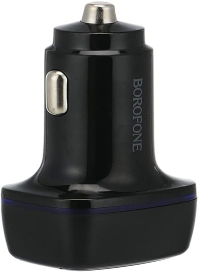 Buy BOROFONE BZ14 Max dual port ambient light car charger set Type-C - Black in Egypt