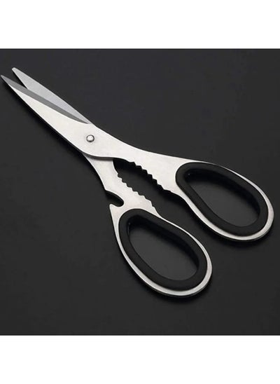 Buy Multi-Purpose Stainless Steel Kitchen Scissors and Rubber Holder 697020291551 in Egypt