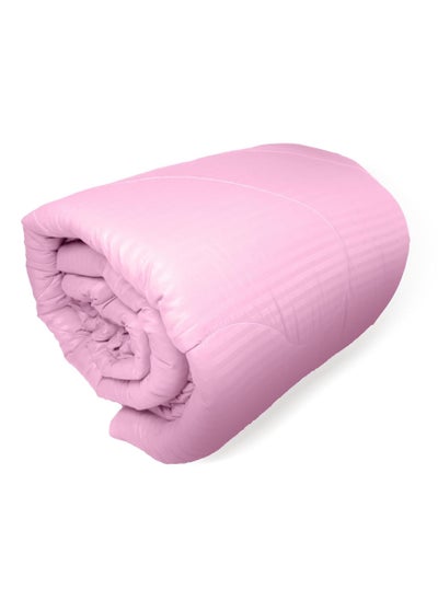 Buy Pink  Colour Double Size Plain Duvet Cover Cotton 200x220cm in UAE