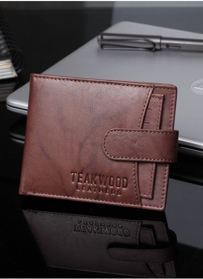 اشتري Genuine Leather RFID Wallet with Card holder and Coin pocket for Men في الامارات