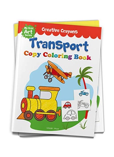 اشتري Colouring Book of Transport (Cars, Trains, Airplane and more): Creative Crayons Series - Crayon Copy في الامارات