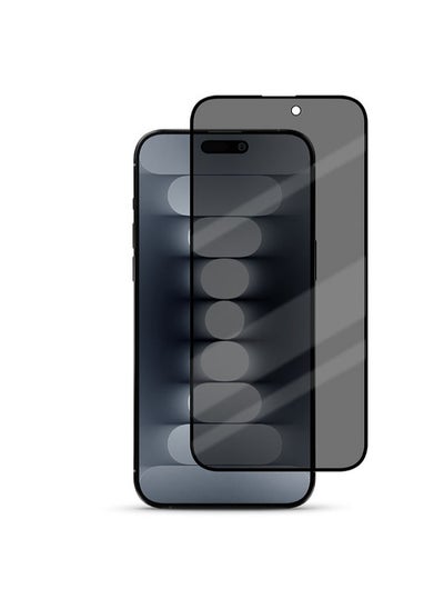 اشتري HYPHEN DEFENDR Privacy Tempered Glass with Applicator - iPhone 15 Pro Max - 6.7 في الامارات