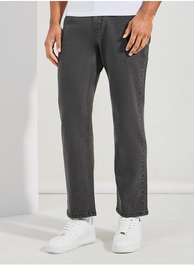 اشتري Cotton Stretch 5-Pocket Relaxed Fit Jeans في السعودية