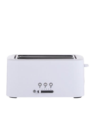 Buy 4 Slice Stainless Steel Pop-up Sandwich Toaster with 6 Gears Adjustable , White in UAE