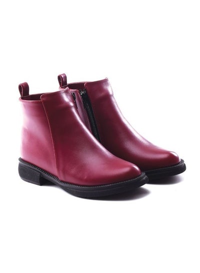 Buy Boot For Women  Faux Leather Burgundy in Egypt