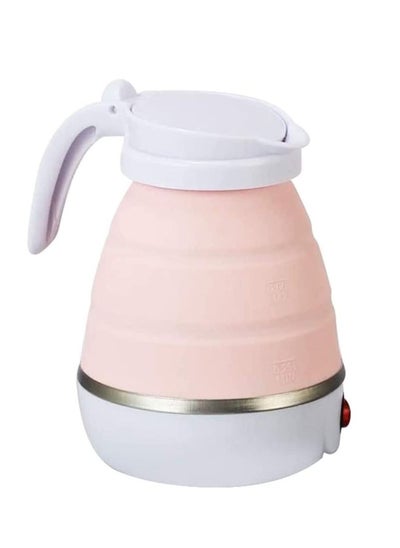 Buy Foldable Electric Kettle Mini Travel Outdoor Portable Kettle with Separable Power Food Grade Silicone Household Kettle Heating in Saudi Arabia