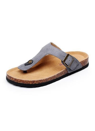 اشتري Unisex Super Soft Heel Cork Men Women Flip Flop Sandals Slipper Rup Art في الامارات