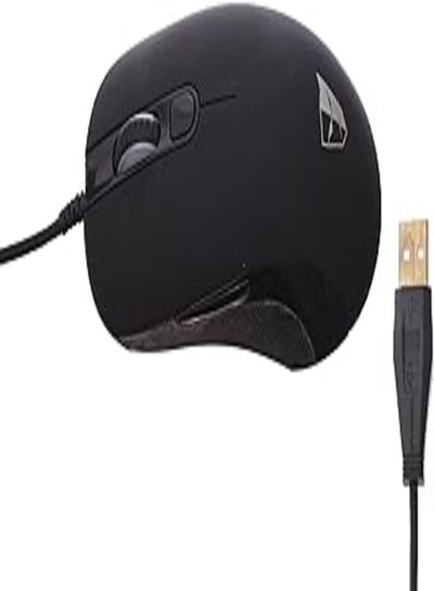 اشتري Generic TESORO Sharur USB Gaming Mouse Molded Rubber Grip With G4 KB Memory And Custom Resolution Up To 2000 dpi For Computer - Black في مصر