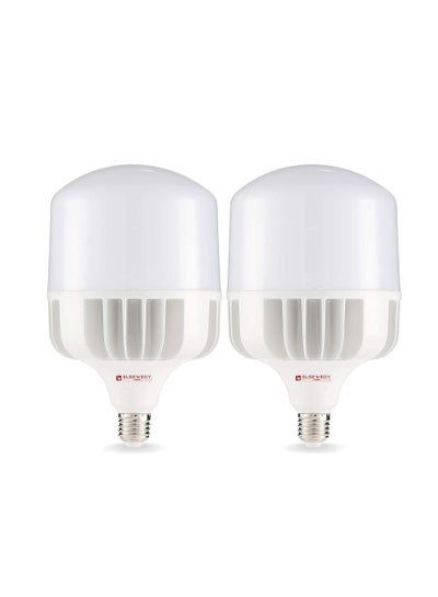 Buy ELSEWEDY LED Bulb E27, 6500 Kelvin, White, 4750 Lumen, 2 Pieces (50 Watt) in Egypt