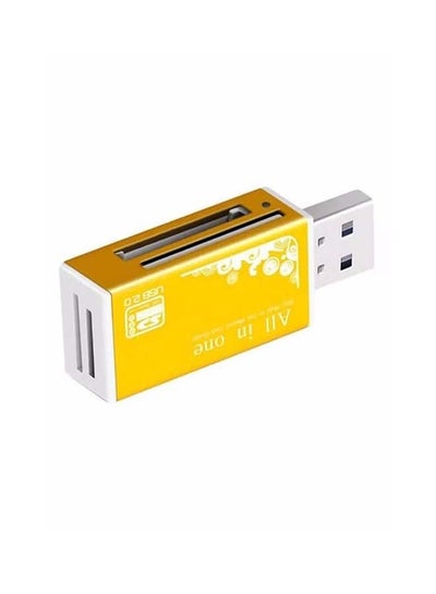 Buy Smart All In One Card Reader White/Yellow in Saudi Arabia