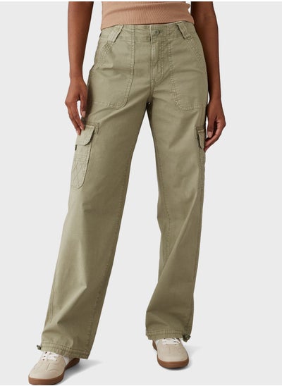 Buy High Waist Baggy Cargo Joggers in UAE