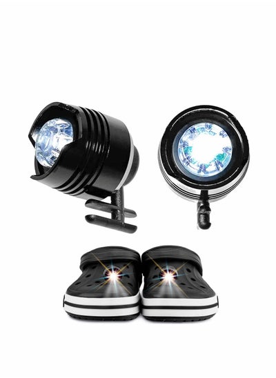 Buy 2 Pcs Croc Charm Croc Headlights Waterproof Shoes Lights Charms for Dog Walking Handy Camping Suitable for Adults Kids in UAE