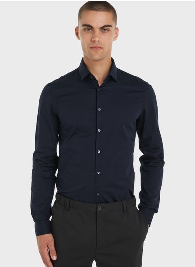 Buy Essential Stretch Slim Fit Shirt in Saudi Arabia