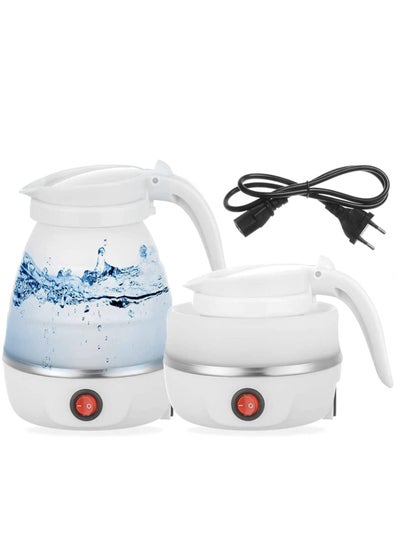 اشتري 220V -600ML Travel Foldable Electric Kettle for Most Travel and Home Office Use في الامارات