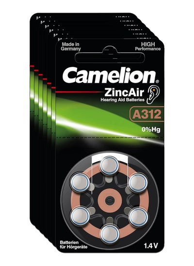 Buy Camelion Zinc Air A13  Button Cell 6 Pack x10 in Egypt