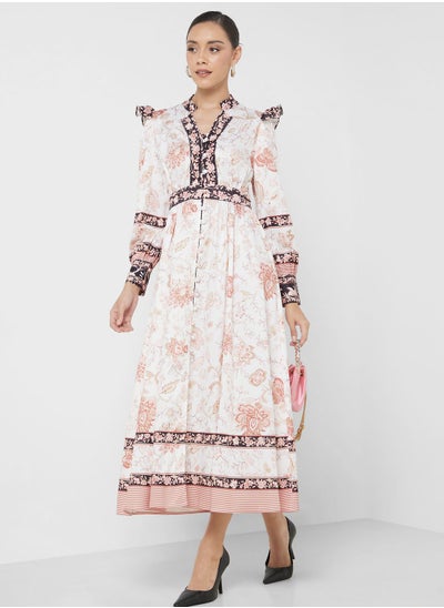 Buy Abstract Print Dress in UAE