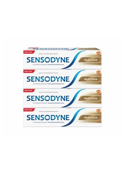 Buy Sensodyne toothpaste 100ml Set of 4 pieces in Saudi Arabia