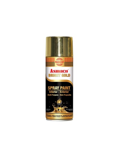 Buy Asmaco Spray Paint Bright Gold in UAE