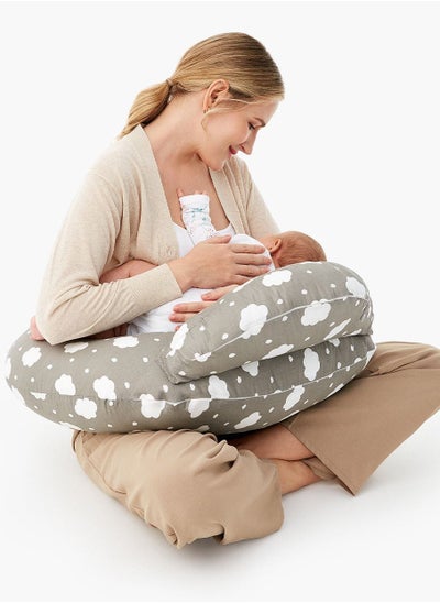 Buy Momcozy Nursing Pillow for Breastfeeding, Original Plus Size Breastfeeding Pillows for More Support for Mom and Baby, with Adjustable Waist Strap and Removable Cotton Cover, Grey in Saudi Arabia