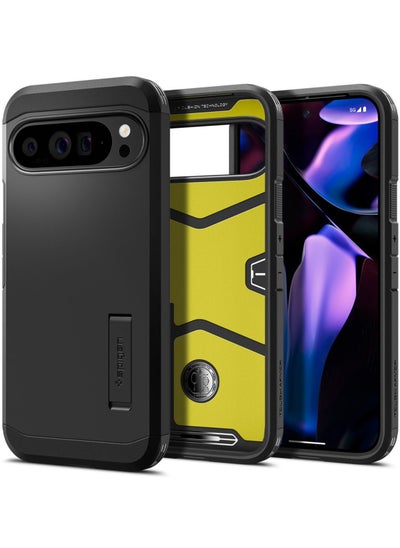 Buy Tough Armor Google Pixel 9 Pro XL Case Cover with Extreme Impact Foam - Black in UAE