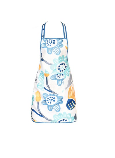 Buy Polyester Cooking Apron Adjustable Kitchen Apron Soft Waterproof Stainproof Chef Apron With Pocket For Women And Men Oil Proof Apron Artsy Flower in UAE