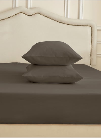 Buy Microfiber Pillowcases 2-Pcs Soft Pillow Cover (50 x 75 CM) With Envelope Closure (Without Pillow Insert),Charcoal Grey in UAE