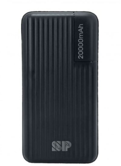 Buy Power Bank 20000 mAh With Two USB Ports and a PD Port for Fast Charging 18W Black Color in Saudi Arabia