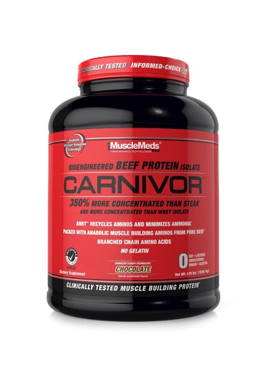 Buy Carnivore Bioengineered Beef Protein Isolate Chocolate Flavor 4.19 Lb. in UAE