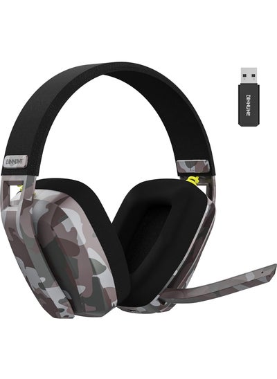 اشتري BW06 2.4G Wireless Gaming Headset with Flip ENC Mic for PC, PS4, PS5, Gamer Dual-Mode Bluetooth Headphones في السعودية