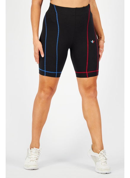 Buy Women Sportswear Fit Training Short, Black/Blue/Red in UAE