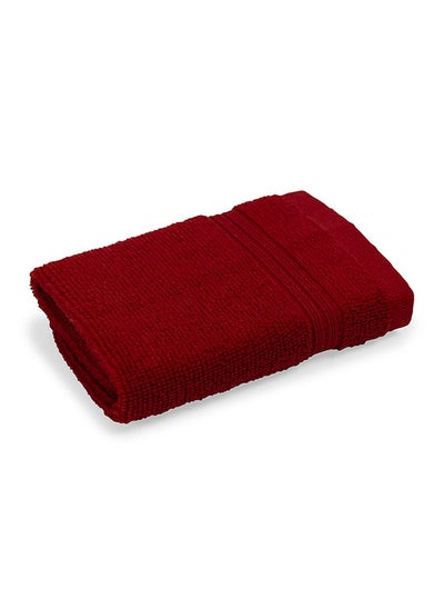 اشتري Just Home Face Towel, Red - 350 GSM, 30x30 cm في الامارات