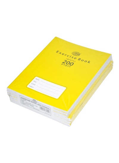 اشتري Exercise Books Plain, 200 Pages, Pack of 6 Pieces, 16.5 x 21 cm Size - FSEBP200N في الامارات