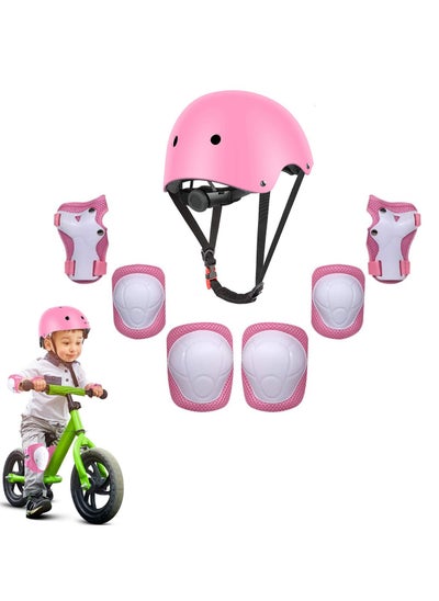 اشتري 7-Piece Skateboard Outdoor Play Activity Safety Sports Gear Set For Children 2-7 years old في الامارات