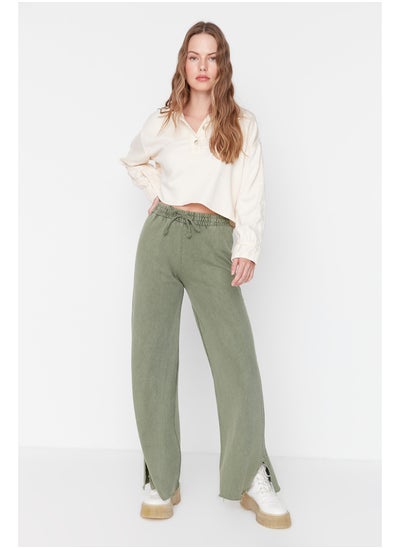 اشتري Sweatpants - Khaki - Wide leg في مصر