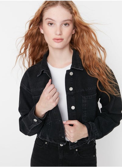 Buy Pocket Detail Crop Jacket in UAE