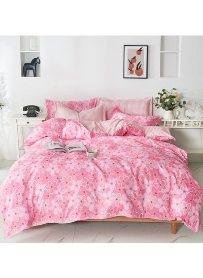 اشتري 4 Piece Pink Printed Bedding Set في الامارات