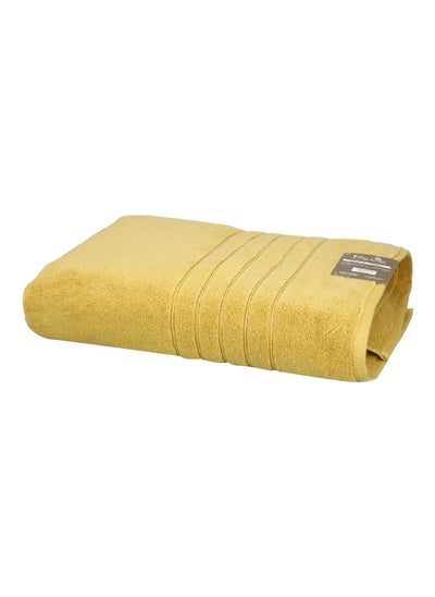 Buy Borabora Luxurious Highly Absorbent Cotton Bath Sheet Mustard 100 x 180 cm in Saudi Arabia