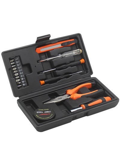 Buy 18-Piece Portable Tool Kit Household Hand Toolbox General Repair Set in UAE