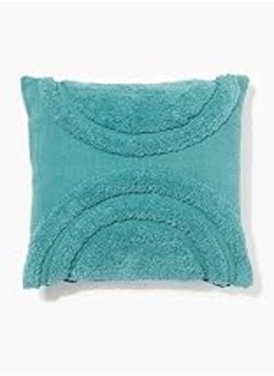 Buy Matalan Tufted Happiness Direct Fill Cushion, 46 cm x 46 cm Size, Teal in Egypt