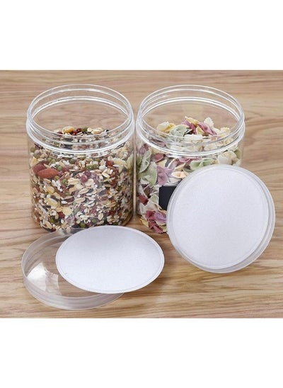 اشتري Clear Pet Jar With Plastic Lid 150Ml 4X4 X 8 Cm Set Of 12  Pieces في الامارات