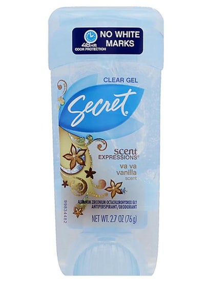 Buy Scent Expressions Va Va Vanilla Scent Clear Gel Antiperspirant Deodorant 76g in UAE