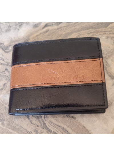 Buy Men's black leather wallet in Egypt