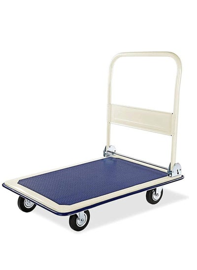 Buy Robustline Heavy Duty Folding Platform Trolley - 300 Kg weight capacity Heavy Material transport (300 KG) in UAE