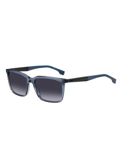 اشتري Men's UV Protection Rectangular Sunglasses - Boss 1579/S Blue Millimeter - Lens Size: 57 Mm في الامارات