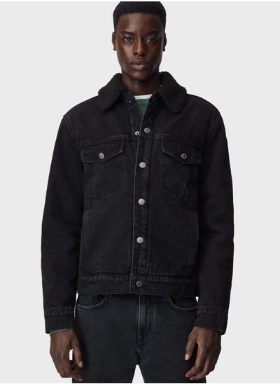 Buy Rinse Shearling Denim Jacket in UAE